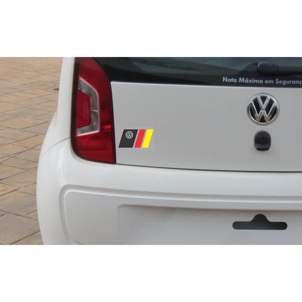 Adesivo Alemanha Bandeira Carro Vw Volkswagen Rebaixado 10cm x 5,2cm ...