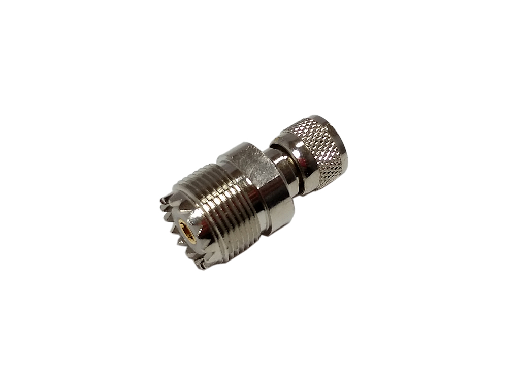 Adaptador Uhf Mini Macho X Uhf Fêmea Rádio Motorola Em200 Em400 Klc-20