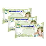 Toalhas (Lenço) Umedecidas (Promoção) Personalidade Baby 3 Pacotes- 300 toalhinhas