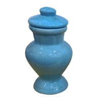 Quartinha Vaso Azul de Iemanjá Oxóssi 15 cm louça Umbanda Candomblé