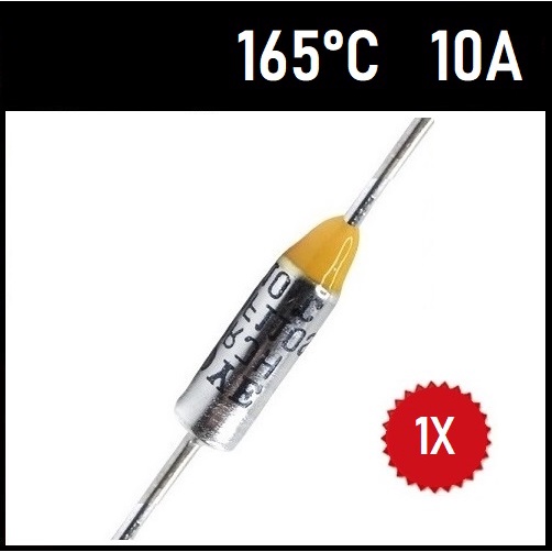 1 Fusível Termico 10A 165 Graus TF165°C 165° 165g 165C