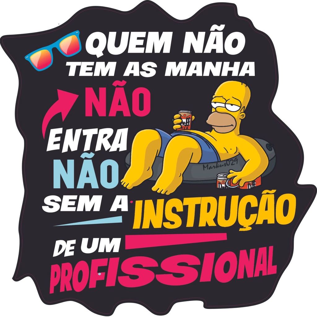 Adesivo Hommer Simpsons P Carro Moto Quem Não Tem As Manhã Shopee Brasil