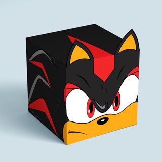 5/10/15/20/25 Caixa Cubo Personalizada Festa SONIC SHADOW em Oferta na Shopee