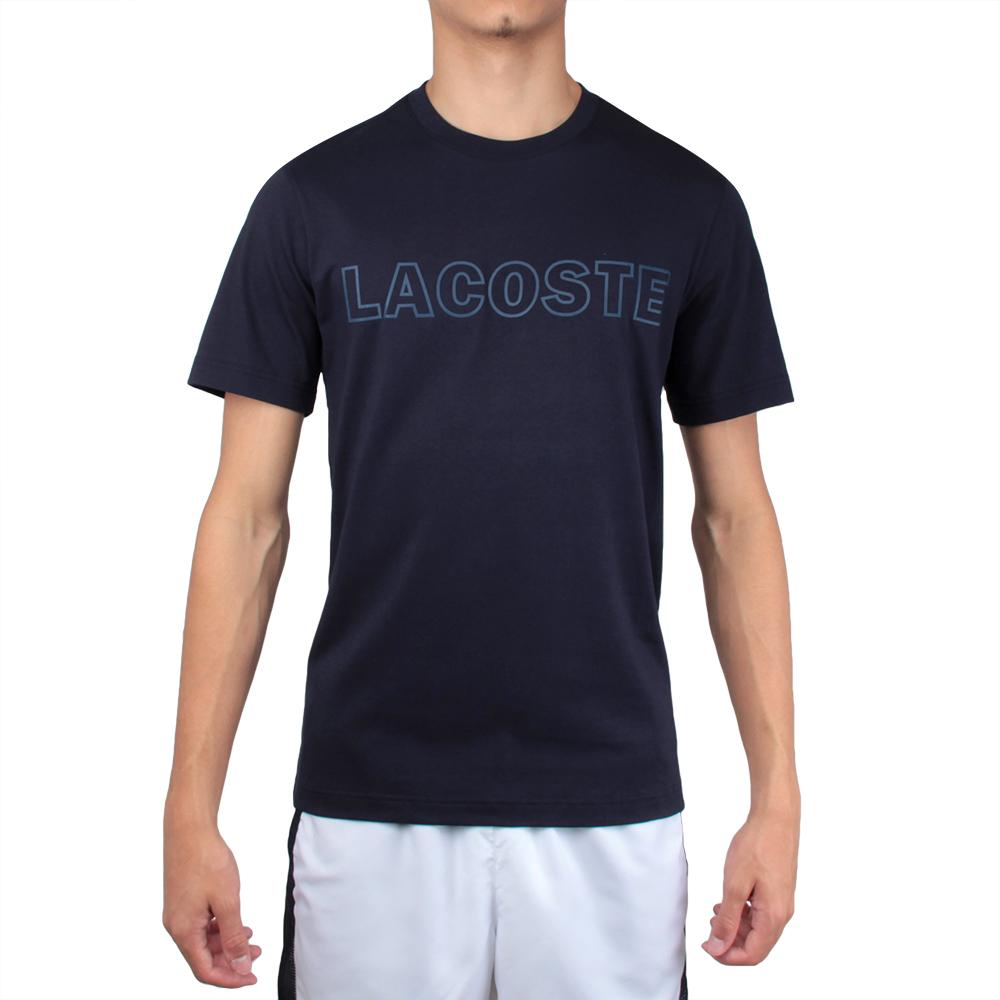Camiseta Lacoste Lettering TH4465 Marinho | Shopee Brasil