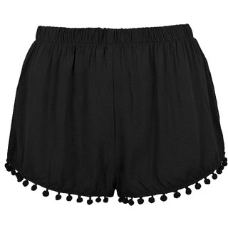 Short Viscolycra Soltinho Pom Pom Verão Blogueira Plus Size