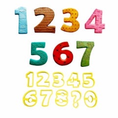 Cortador de Número 8cm para Vela e Pasta Americana Biscoito Topo de Bolo Aniversário em Oferta na Shopee