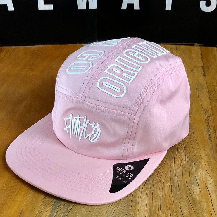 Boné Five Panel Strapback Anth.Co Rosa claro