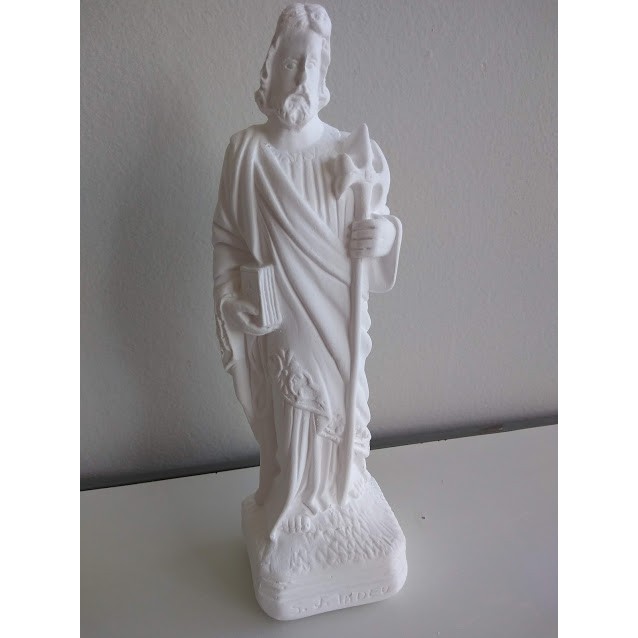 Santo Judas Tadeu 20 cm para pinturas , perolar