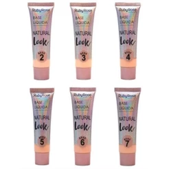Base Liquida Facial Natural Look Bege Ruby Rose HB-8051