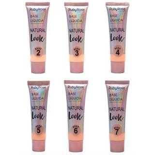 Base Liquida Facial Natural Look Bege Ruby Rose  HB-8051