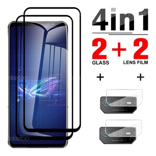 4 In1 Vidro Temperado Para Telefone Especial Asus ROG 6 Pro 6D 6 Batman Edition Protetor De Tela Proteção Da Lente Câmera De Segurança 5 5S 6 Ultimate 3 2 Filme