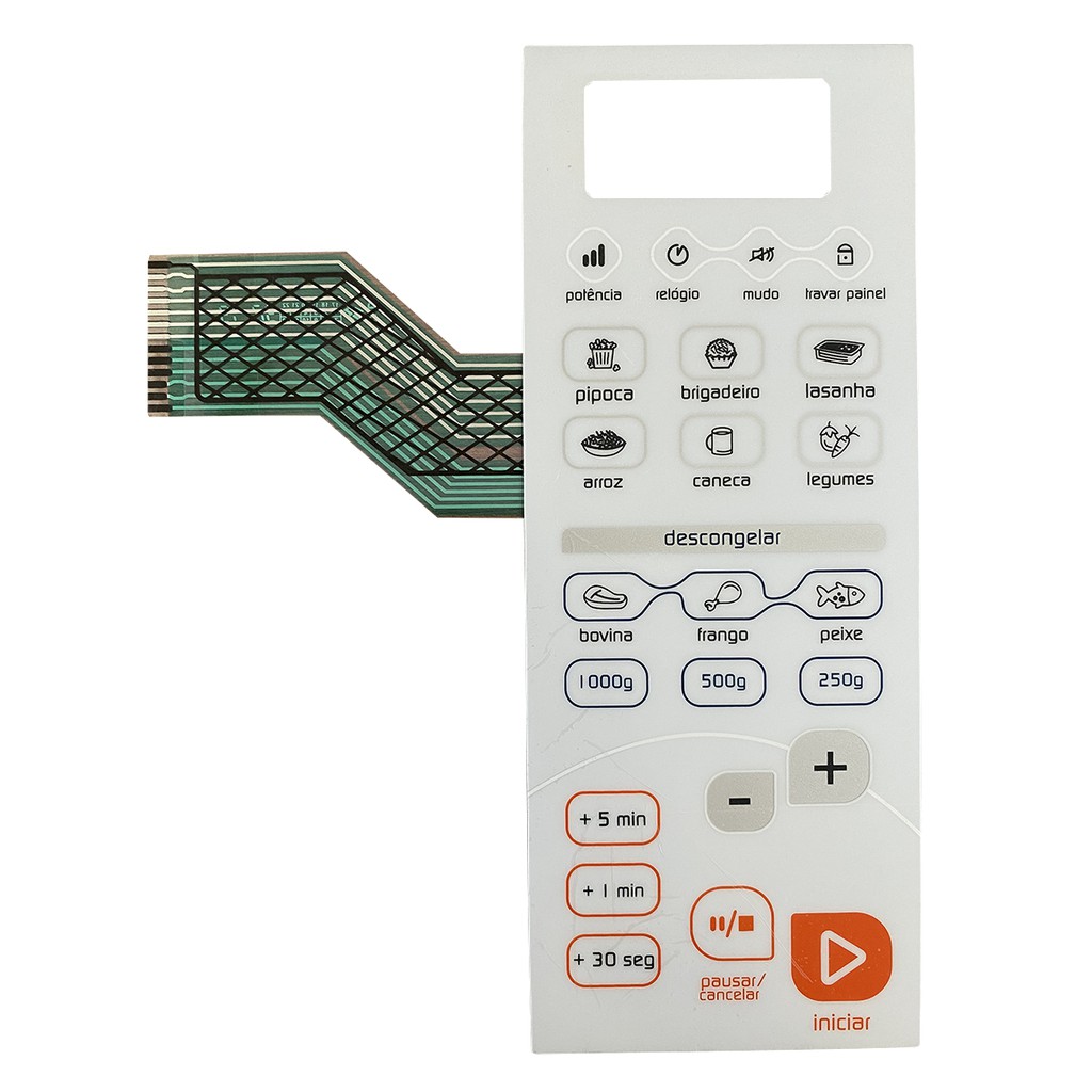 MEMBRANA MICRO-ONDAS COMPATÍVEL COM BRASTEMP BMS26 BMS 26AB BRANCA
