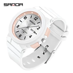 Sanda Impermeável Relógio Casual Moda Estudantil Esportivo De Luxo Feminino 6097-1