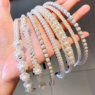 Arco Artesanal Faixa De Cabelo Pérola Completa De Noiva Simples Coroa Acessórios em Oferta na Shopee