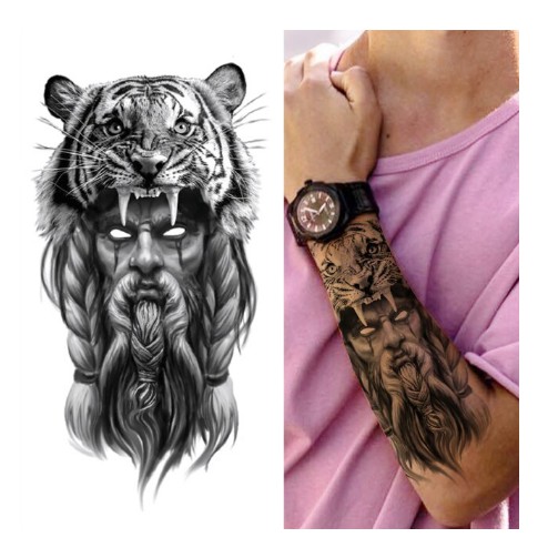 Tatuagem Temporaria Masculina E Feminina Tigre 21x11 5cm Removivel Pronta Entrega Melhor Preco Xqb 377 Shopee Brasil