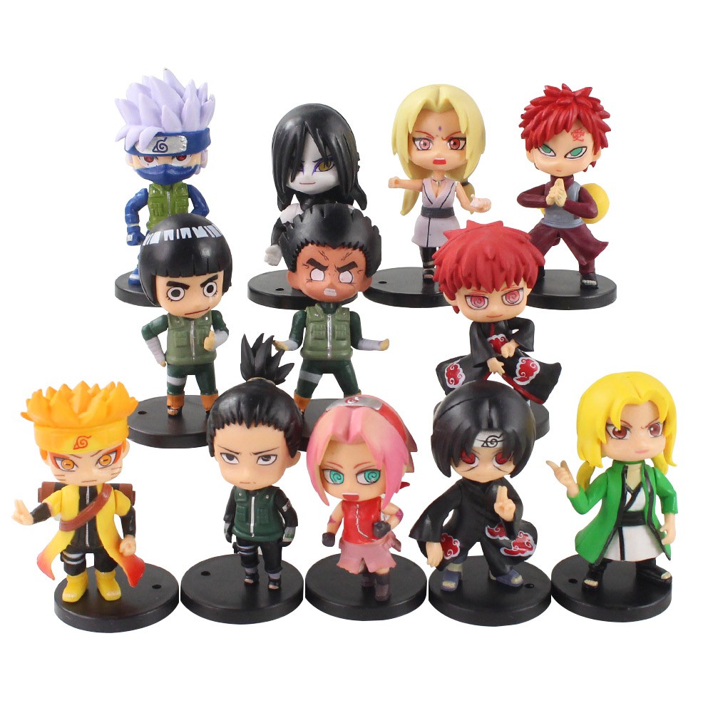 6 Peças Figura Naruto Sasuke Kakashi Itachi Dos Desenhos Animados Modelo  Figuras Boneca - Desconto no Preço