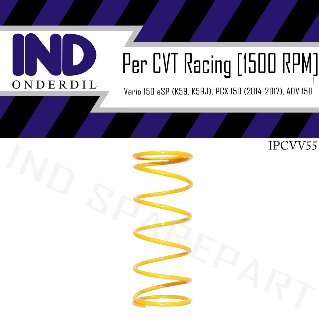 Spring-Peer Pully-Puly CVT Racing 1500 RPM PCX 150 Antigo CBU K36J 2014-2017