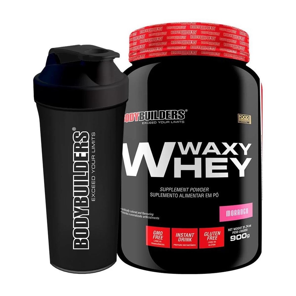 Kit Waxy Whey Protein 900g + Coqueteleira - Pronta Entrega