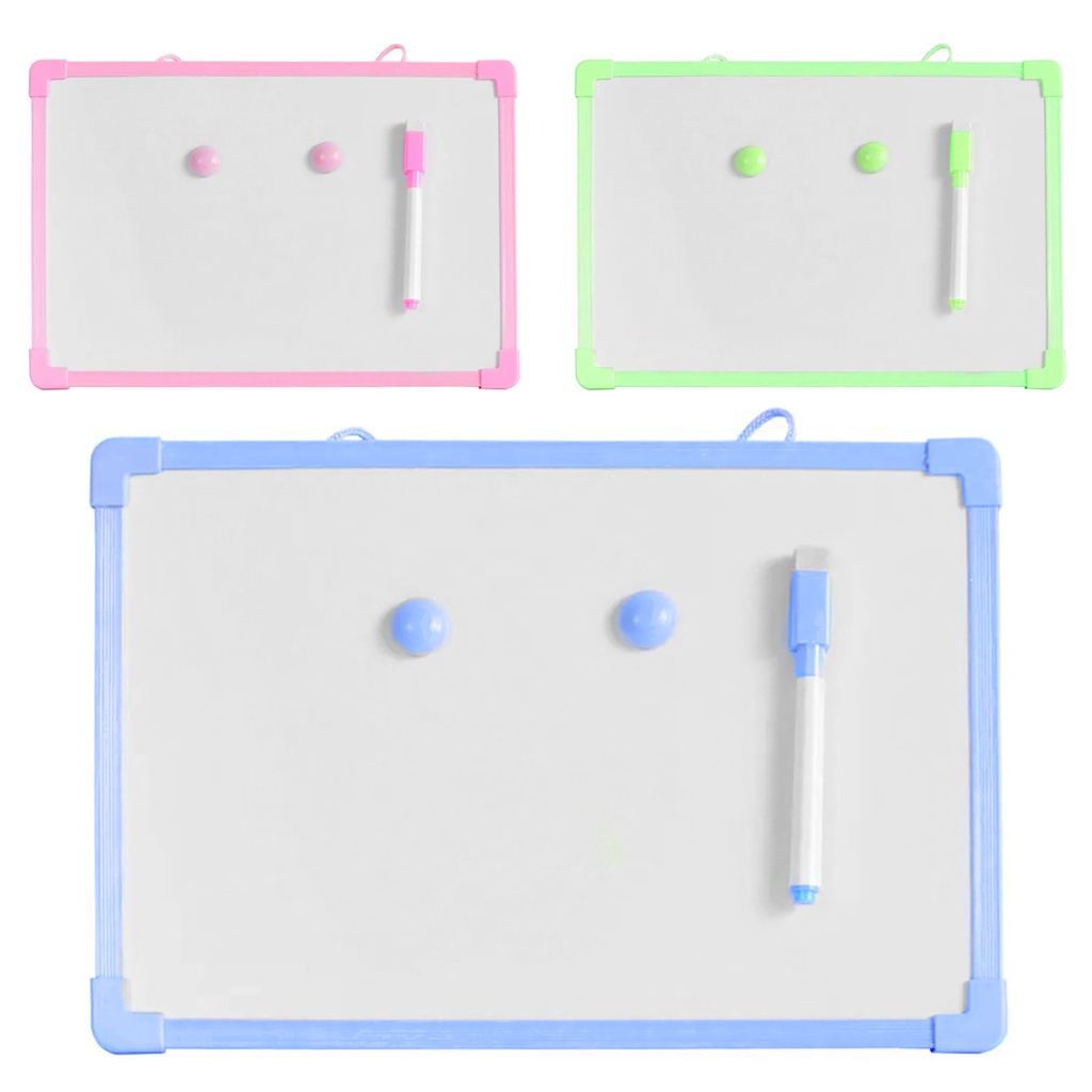 Lousa Quadro Branco 30x20cm Magnético Caneta Com Apagador Didático Anotação Planner