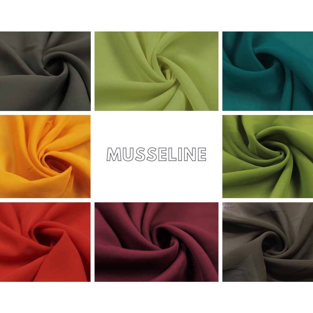 Tecido Musseline Lisa 1x1,50m cod.162