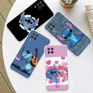 Capa Flexível De Silicone/TPU Do Stitch Para Samsung A22 (4G)