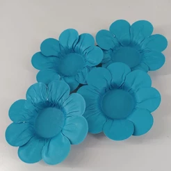 50 Forminhas MARGARIDA AZUL PAVÃO Para Doces Finos de Casamentos e Aniversários e Debutantes Decorativos