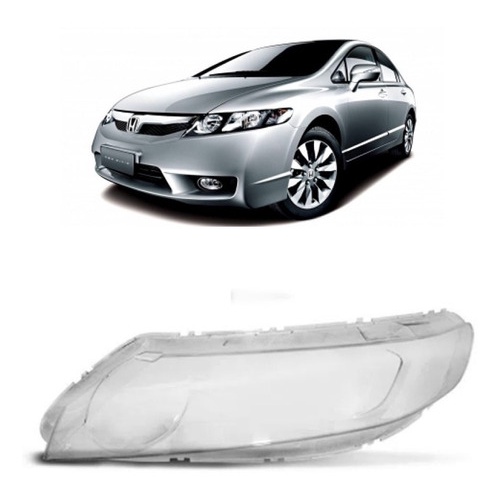 Lente do Farol Honda Civic 2007 2008 2009 2010 2011 LE