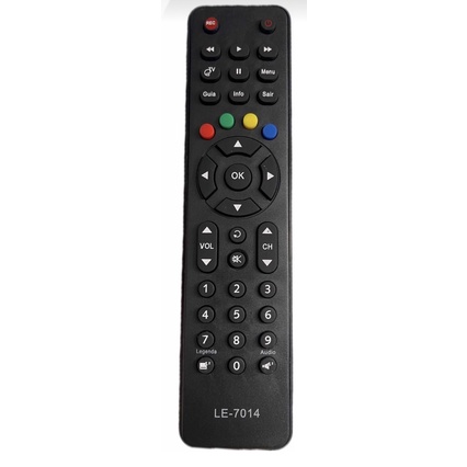 Controle Remoto Receptor Oi Livre Sat Tv le-7014