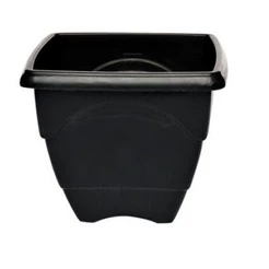 Kit 10 Vasos Quadrados Preto M 5.5 L Horta Planta Casa Jardim Mudas