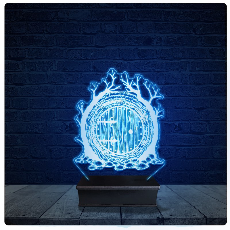 Luminária Led Acrilico Abajur - Senhor dos Anéis Toca Hobbit