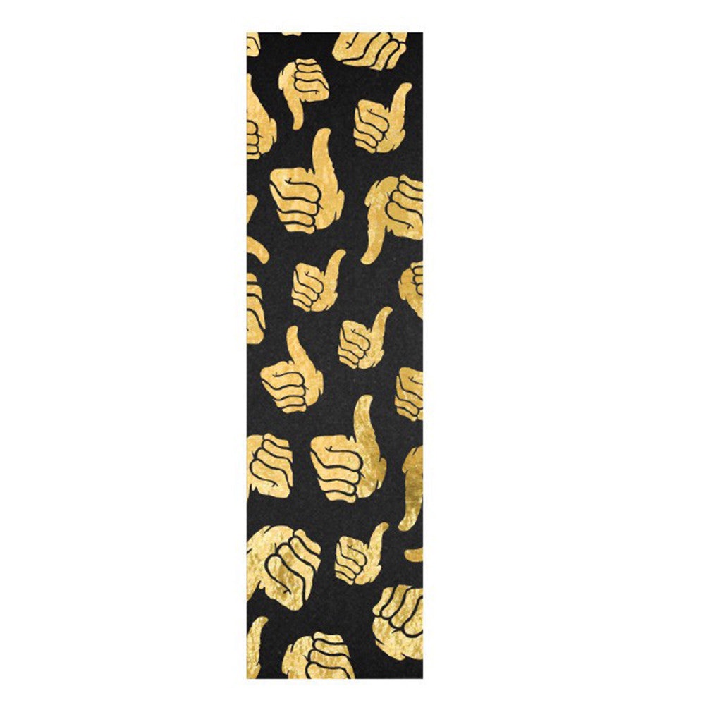 Lixa Bro Style / Mob Grip Preta/ Gold Skate Street Emborrachada 9 X 33