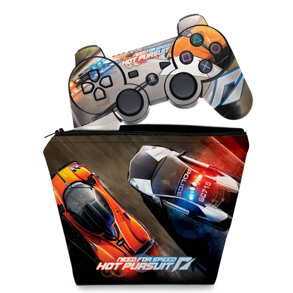 Capa Case e Skin Adesivo PS3 Controle - Need For Speed