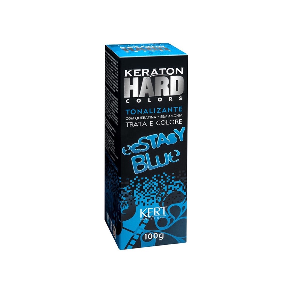 Tonalizante sem Amônia Keraton Hard Colors Ecstasy Blue 100g - Kert