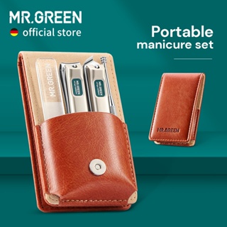 Mr.Green Kit De Manicure Portátil Set Pedicure Cortador De Unhas De Aço Inoxidável Ferramenta De Viagem Grooming Caso Caixa De Presente Do Prego Tesoura Conjunto em Oferta na Shopee