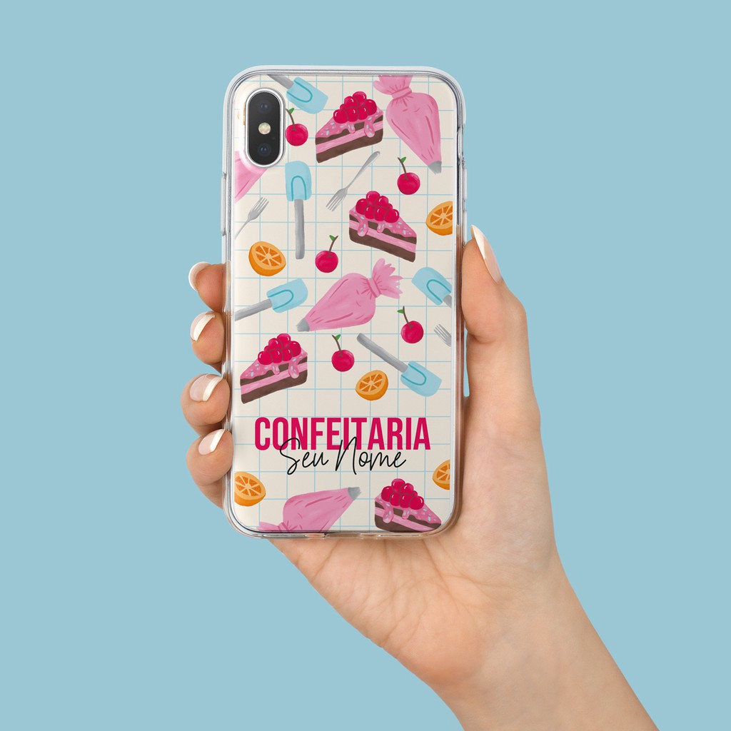 Capa Capinha de Celular Personalizada com sua Profissão - Confeitaria