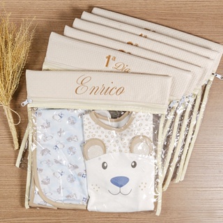 Saquinho Maternidade Para Bebê 4 ou 6 peças Personalizado Organizador Bolsa Mala Maternidade em Oferta na Shopee