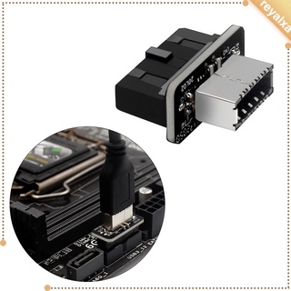Conversor Adaptador Usb 3.0 19p / 20p Para Placa Mãe Do Tipo E Fácil De Acesso Usb-C E Suporte