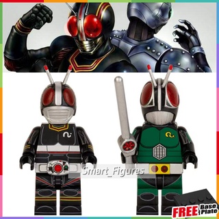 Kamen Rider Minifiguras Mascaradas Preto RX Brinquedos De Motocicleta Presentes Blocos De Construção Mini Figuras Cjy66 Toys Gifts