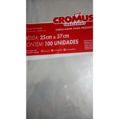 Saco Transparente Incolor 15x29 20x29 25x37 - c/100 Un - Cromus
