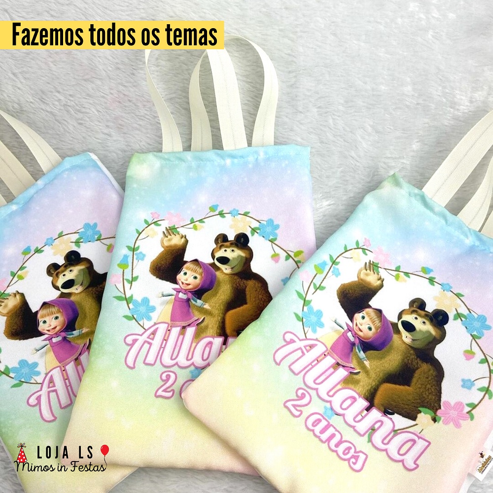 10 Lancheira de aniversário infantil, lancheira personalizada, ecobag personalizada, sacola de tecido personalizada, sacola personalizado para Casamento, sacola personalizada para cha, ecobang