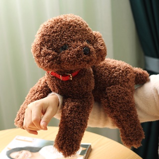 Bonito Cão De Pelúcia Brinquedo Boneca Colarinho Criança Simulação Filhote De Cachorro Conforto Travesseiros Menina Bone