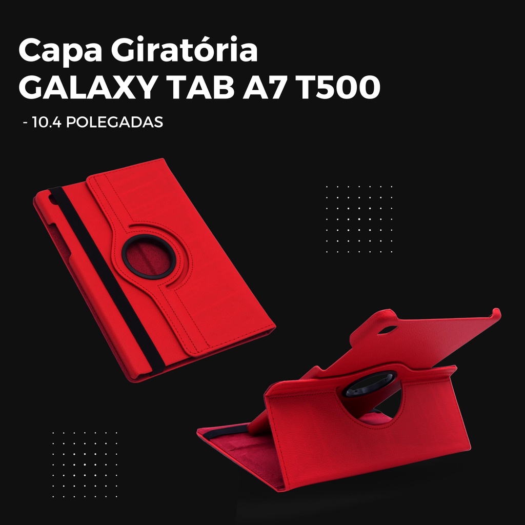 Capa Case Giratória para Galaxy Tab A7 T500 10.4 Polegadas