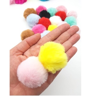 Pompom pelúcia 5,0 cm - 2 unidades