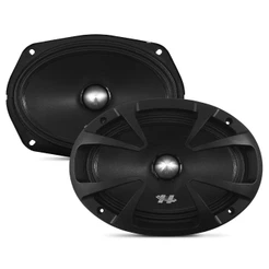 Alto Falante 6x9 Polegadas Hurricane 460w Rms MB-690 Mid Bass 4 Ohms Bobina Simples Médio Grave Par