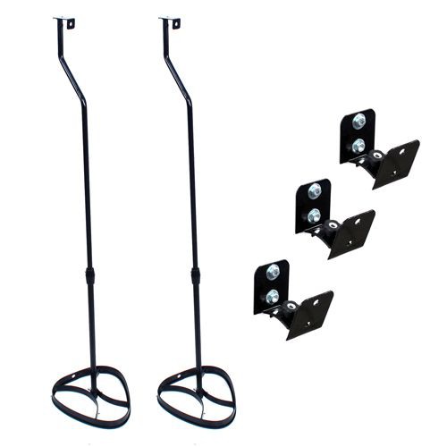 KIT SUPORTES E PEDESTAIS PARA HOME THEATER