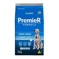 Ração Premier Fórmula para Cães Adultos de Porte Médio Sabor Frango - 15Kg