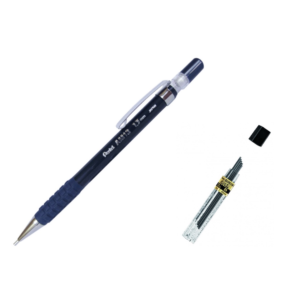 lapiseira Pentel  1.3 AM13 e tubo de grafite 1.3 B em Oferta na Shopee