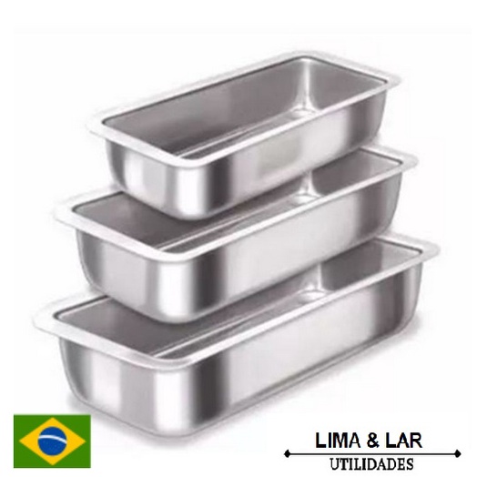 Kit 3 Formas De Pão *** Extra Alta*** 3 tamanhos
