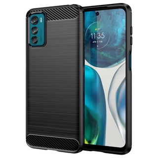 Capa De Silicone Macia À Prova De Choque Motorola G42 4G G22 E32 G52 4G G82 5G S Stylus G 5G 2022 EDGE X Fibra De Carbono TPU