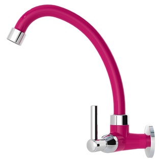 Torneira De Cozinha Parede Abs Rosa Bica Móvel C-70 1167